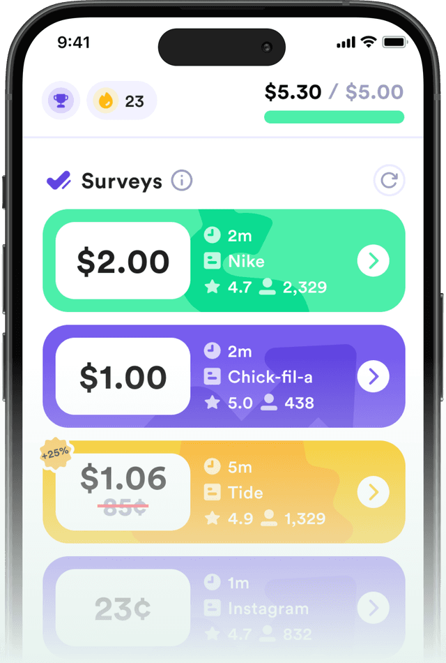 Survey Pop mobile app
